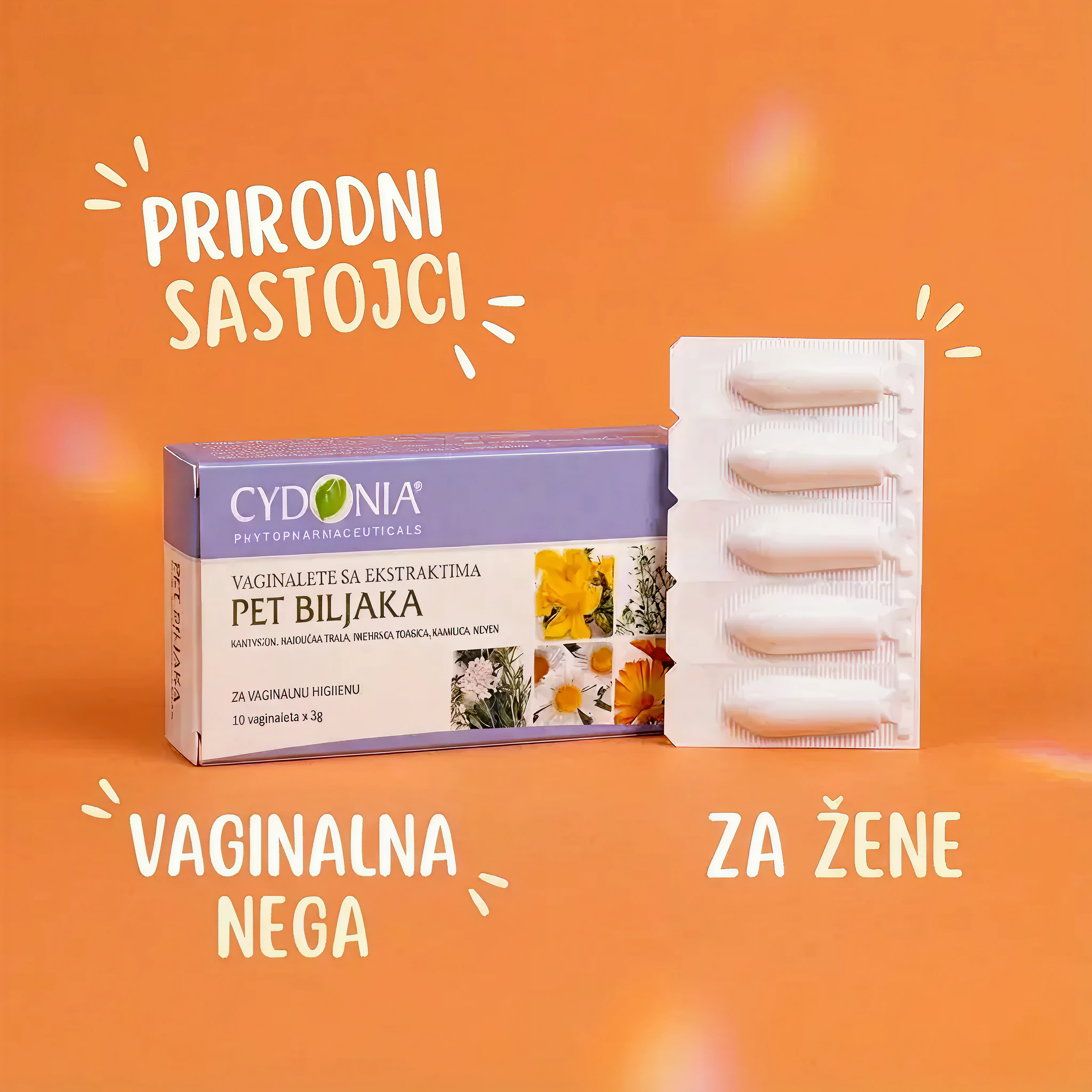 Vaginalete sa ekstraktima Pet Biljaka