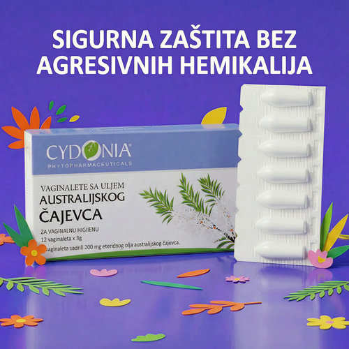 VAGITORIJE SA ETARSKIM ULJEM AUSTRALIJSKOG ČAJEVCA  🌿