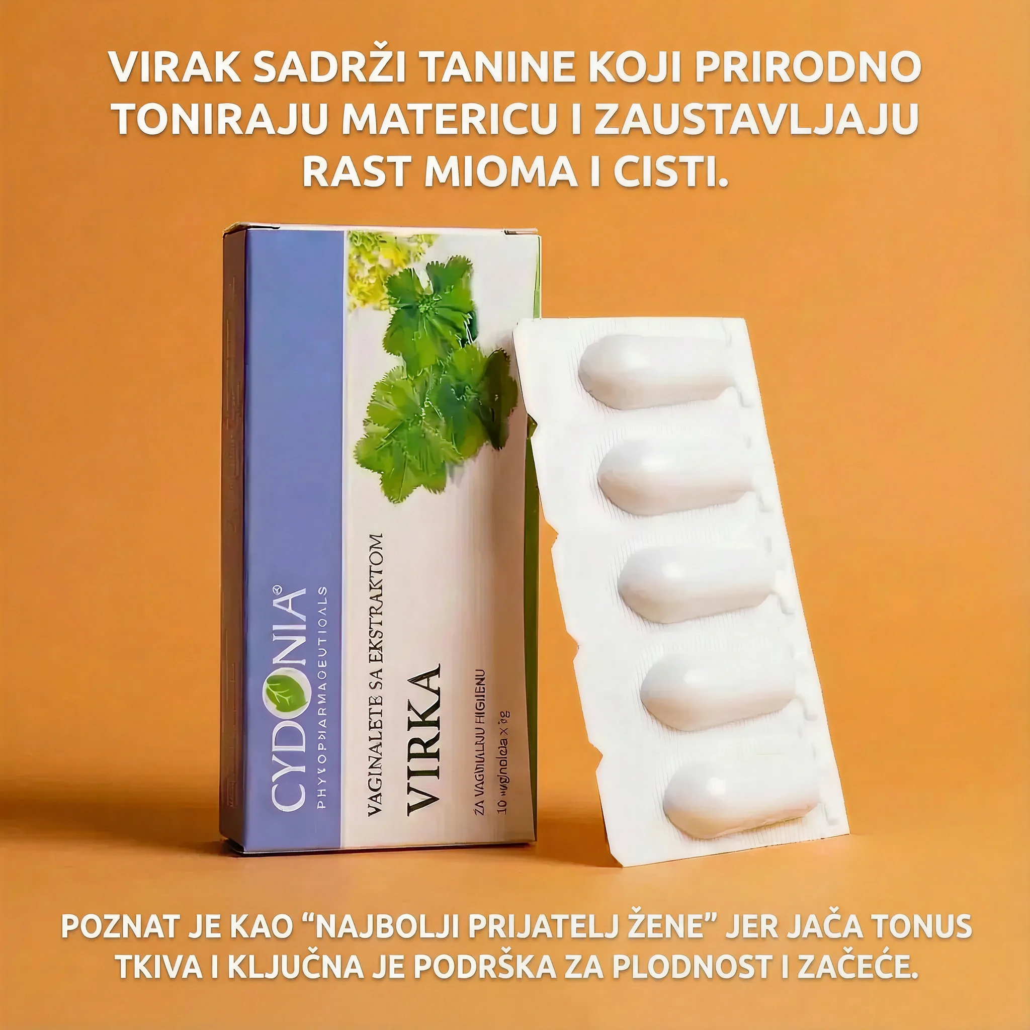VAGITORIJE SA EKSTRAKOM VIRKA 🌱