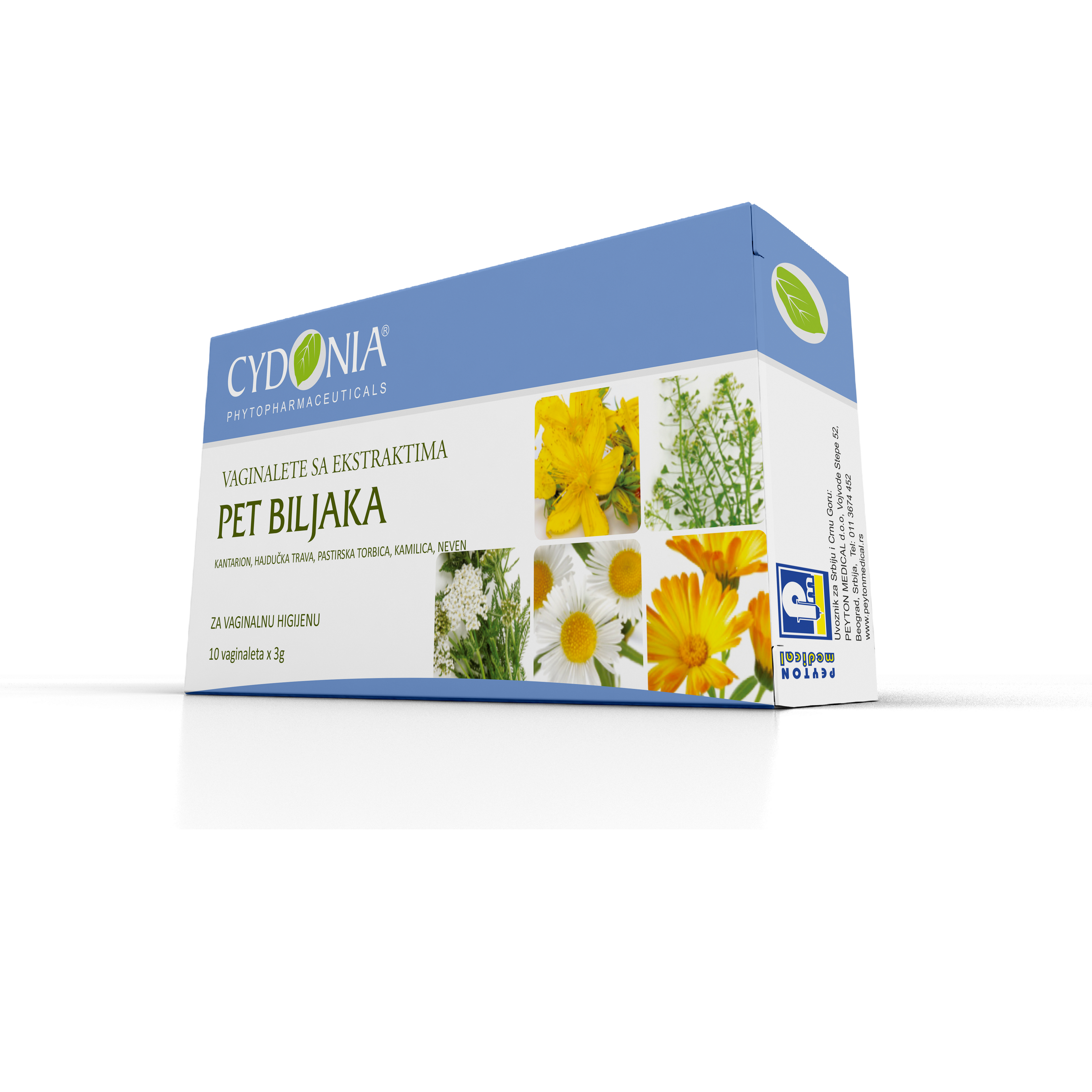 Vagitorije sa ekstraktima pet biljaka
