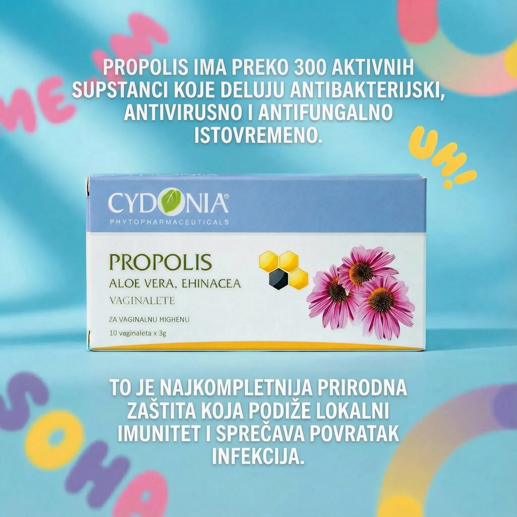 PROPOLIS ALOE VERA I EHINACEA VAGITORIJE 🛡️