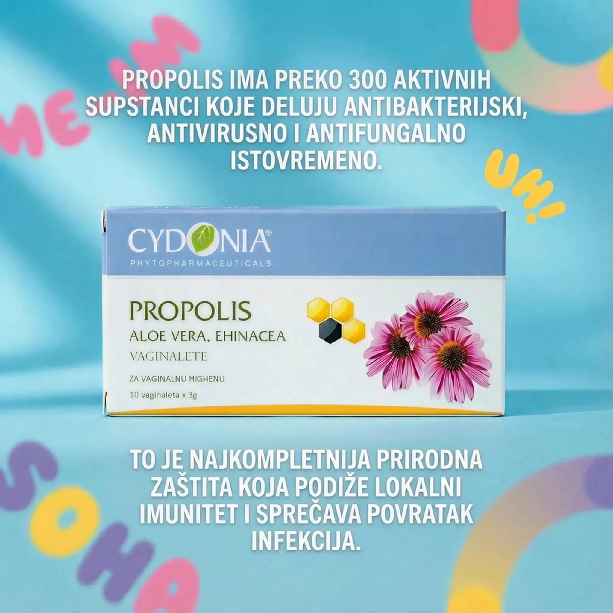 PROPOLIS ALOE VERA I EHINACEA VAGITORIJE 🛡️