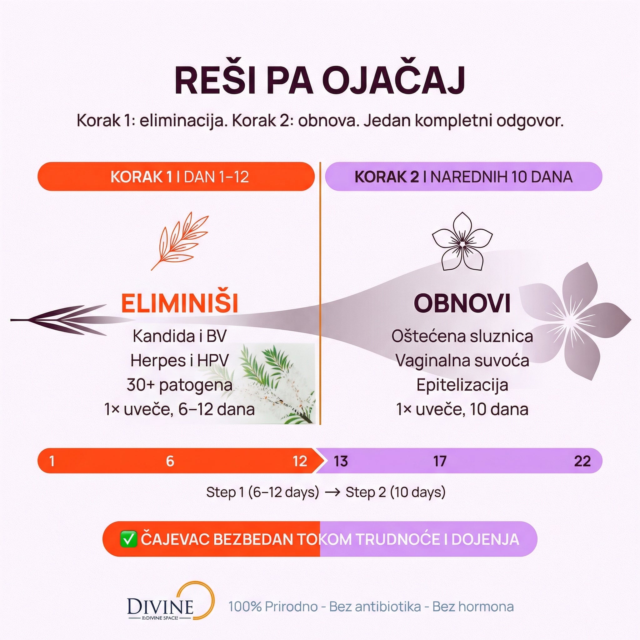 RUTINA U 2 KORAKA: REŠI PA OJAČAJ-Čajevac Eliminiše Infekciju, 5 Biljaka Obnavlja Sluznicu 🍃