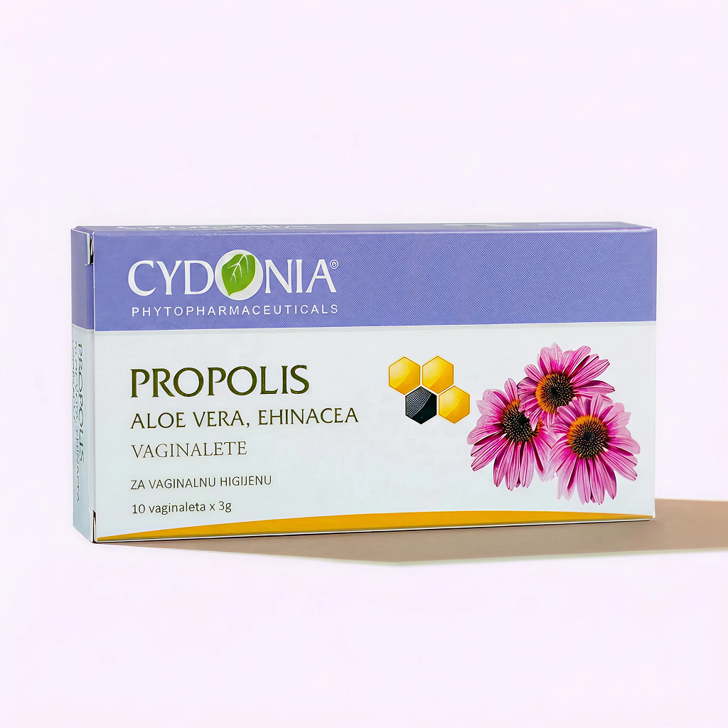 Propolis vaginalete — Cydonia kutija 10 vaginaleta, propolis aloe vera ehinacea