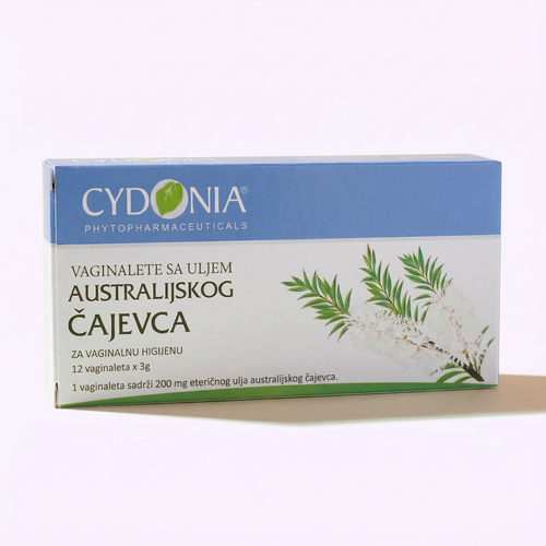 Čajevac vaginalete — Cydonia kutija 12 vaginaleta po 3g, etarsko ulje australijskog čajevca