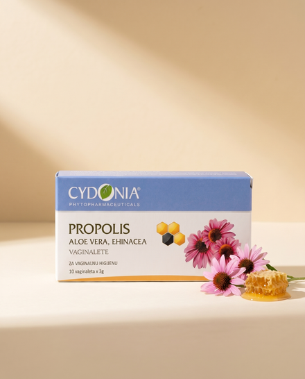 Propolis vaginalete · Aloe Vera + Ehinacea 10 × 3g