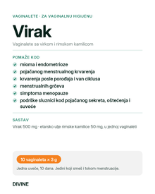 Virak vaginalete, kartica sa opisom proizvoda | DIVINE · slika 2